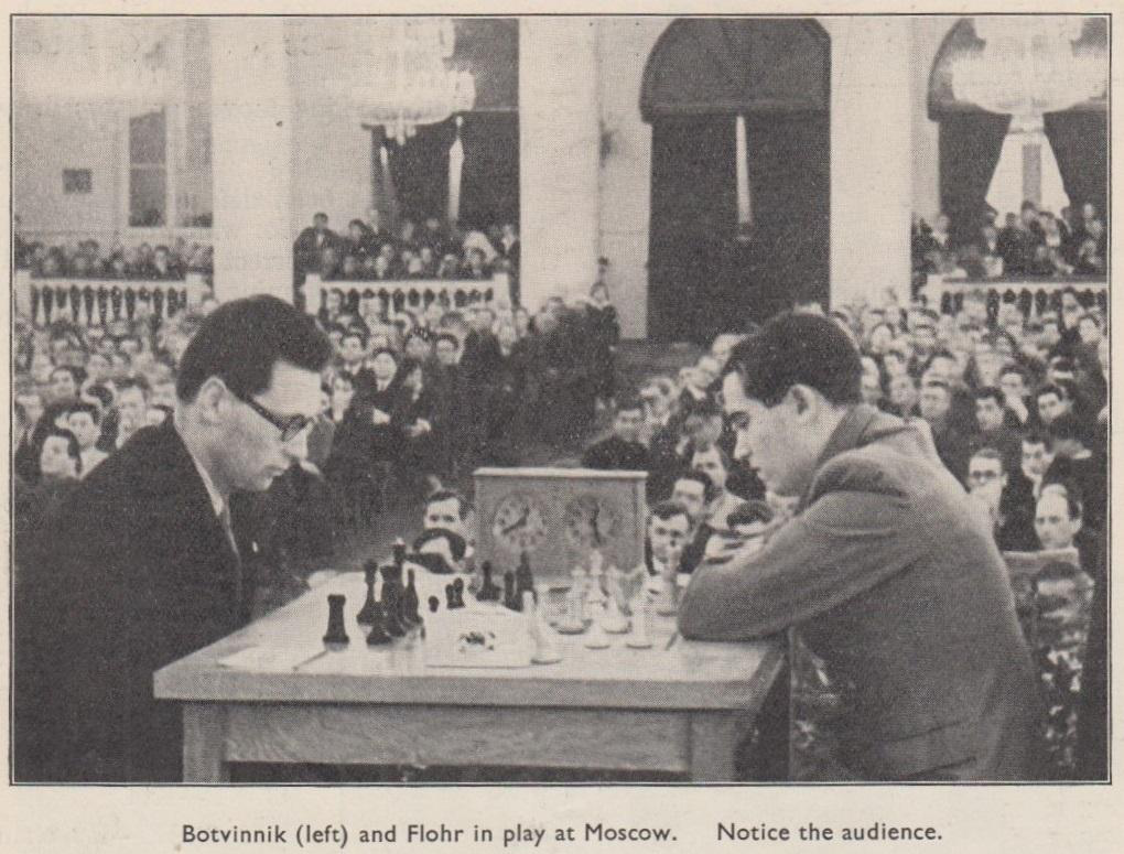 World Chess Championship Moscow, right Smyslow, left Botvinnik