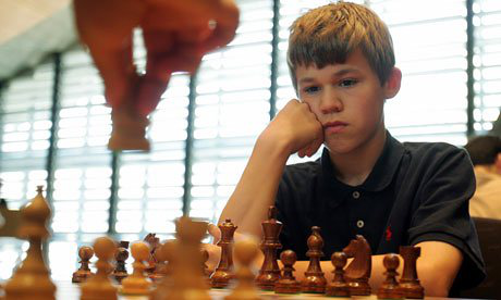 Magnus Carlsen aged 14