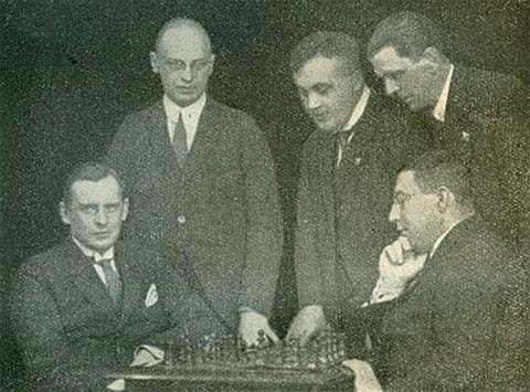 Alekhine Tartakower Bogoljubow Maróczy Rubinstein