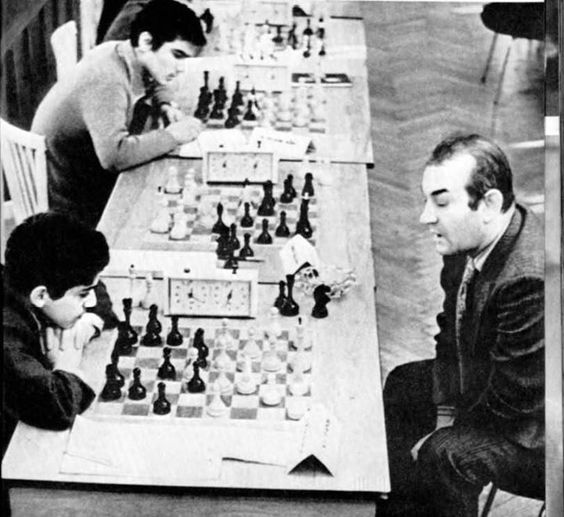 Korchnoi and the young Kasparov